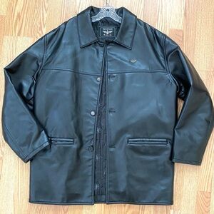 Reportage RGA Men's Black faux Leather Jacket XXL